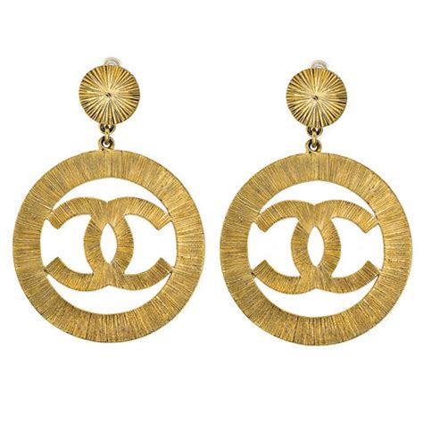 cc chanel earrings replica|large chanel inspired earrings.